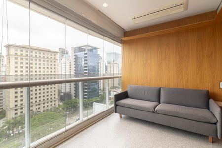 Sala de apartamento para alugar com 1 quarto, 70m² em Vila Olímpia, São Paulo