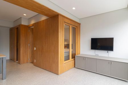 Sala de apartamento para alugar com 1 quarto, 70m² em Vila Olímpia, São Paulo