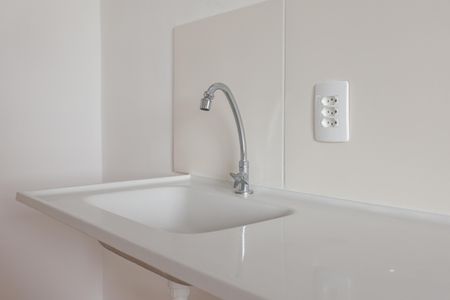 Cozinha de apartamento para alugar com 1 quarto, 16m² em Jardim Monte Kemel, São Paulo