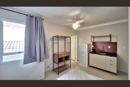 Sala/Quarto/Cozinha de kitnet/studio para alugar com 1 quarto, 22m² em Barra Funda, São Paulo