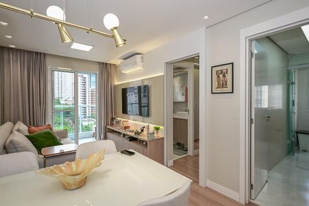 Sala de apartamento à venda com 1 quarto, 41m² em Vila Andrade, São Paulo