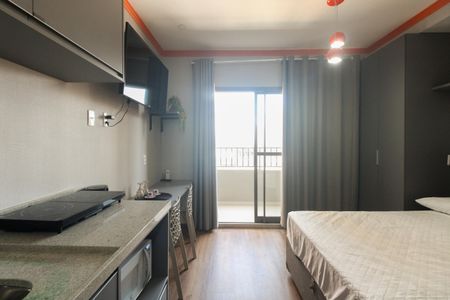 Studio - Sala e Quarto  de apartamento para alugar com 1 quarto, 24m² em Tatuapé, São Paulo