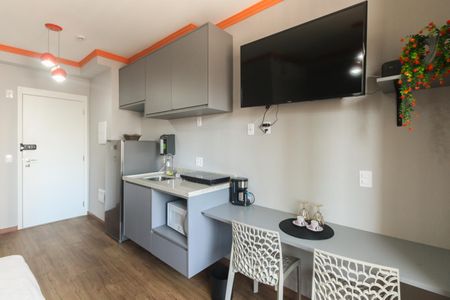 Studio - Sala e Quarto  de apartamento para alugar com 1 quarto, 24m² em Tatuapé, São Paulo