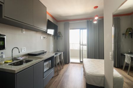 Studio - Sala e Quarto  de apartamento para alugar com 1 quarto, 24m² em Tatuapé, São Paulo