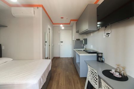 Studio - Sala e Quarto  de apartamento para alugar com 1 quarto, 24m² em Tatuapé, São Paulo