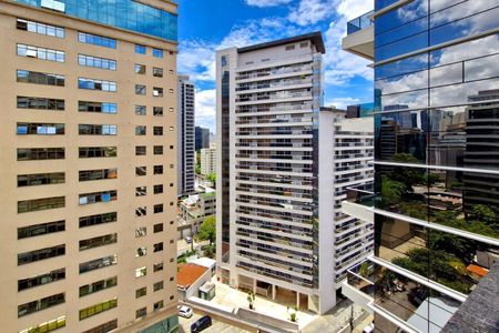 Vista da sala  de apartamento à venda com 1 quarto, 57m² em Vila Olímpia, São Paulo