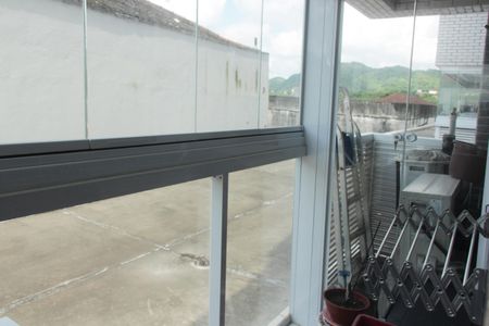 Varanda da Sala de apartamento para alugar com 2 quartos, 56m² em Vila Matias, Santos