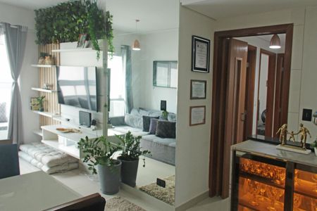 Sala de apartamento para alugar com 2 quartos, 56m² em Vila Matias, Santos