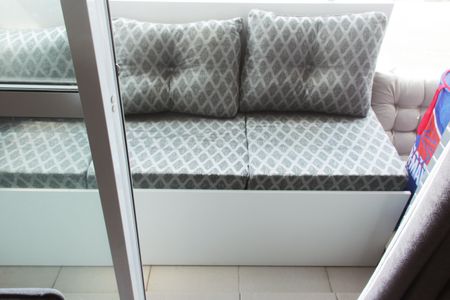 Varanda da Sala de apartamento para alugar com 2 quartos, 56m² em Vila Matias, Santos