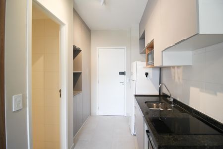 Cozinha de kitnet/studio para alugar com 1 quarto, 27m² em Vila Olímpia, São Paulo