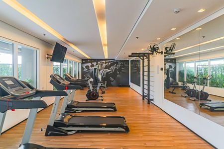 Studio para alugar com 25m², 1 quarto e 1 vaga Studio para alugar com 25m², 1 quarto e 1 vagaÁrea comum - Academia