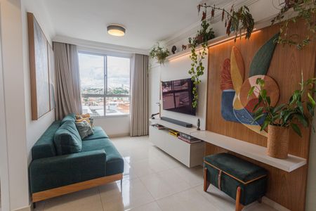 Sala de apartamento à venda com 2 quartos, 52m² em Santo André, Belo Horizonte