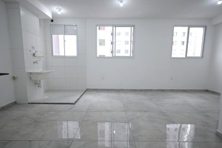 Sala / Cozinha / Área de serviço de apartamento para alugar com 1 quarto, 37m² em Jardim, Santo André