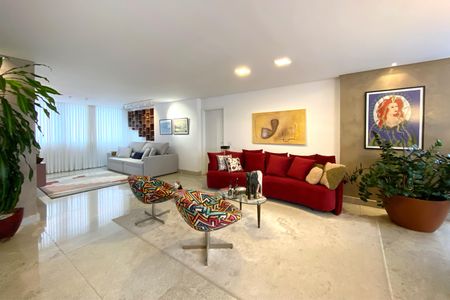 Sala de apartamento à venda com 4 quartos, 240m² em Santa Lúcia, Belo Horizonte