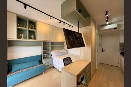 Studio para alugar com 27m², 0 quarto e sem vaga Studio para alugar com 27m², 0 quarto e sem vagaQuarto