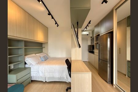 Studio para alugar com 27m², 0 quarto e sem vaga Studio para alugar com 27m², 0 quarto e sem vagaQuarto