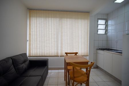 Sala - cozinha de apartamento para alugar com 1 quarto, 30m² em Itacorubi, Florianópolis