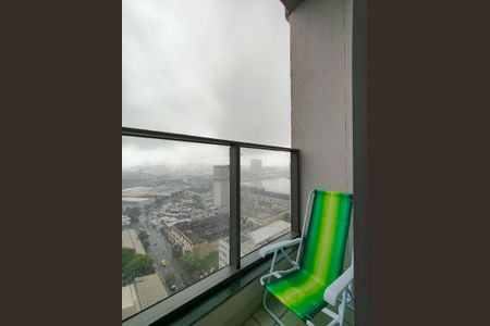 Varanda do Estúdio de kitnet/studio para alugar com 1 quarto, 32m² em Santo Cristo, Rio de Janeiro