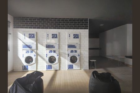 Studio para alugar com 32m², 1 quarto e sem vaga Studio para alugar com 32m², 1 quarto e sem vagaLavanderia