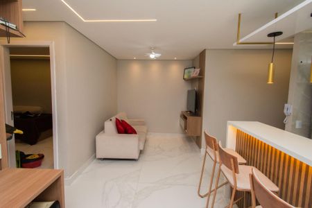 Sala de apartamento à venda com 2 quartos, 46m² em Jk, Contagem