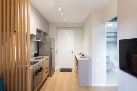 Sala - Cozinha de apartamento para alugar com 1 quarto, 25m² em Vila Butantã, São Paulo