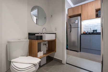 Banheiro de apartamento à venda com 1 quarto, 27m² em Cerqueira César, São Paulo