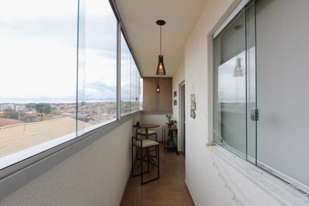 Varanda da Sala de apartamento à venda com 2 quartos, 50m² em Indians, Belo Horizonte