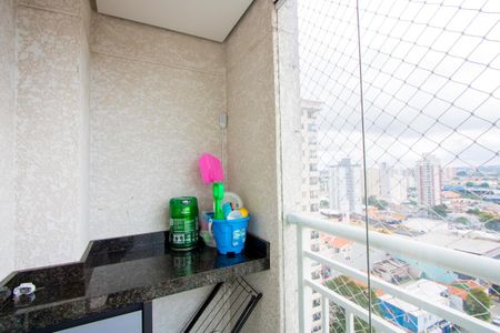 Varanda da sala de apartamento à venda com 2 quartos, 50m² em Vila Leopoldina, Santo André