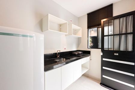 Cozinha de apartamento para alugar com 1 quarto, 22m² em Vila Marlene, São Bernardo do Campo