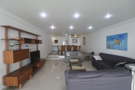 Sala de apartamento para alugar com 4 quartos, 220m² em Morro do Maluf, Guarujá
