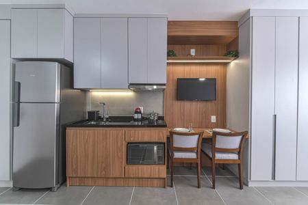 Studio de kitnet/studio para alugar com 1 quarto, 27m² em Santo Amaro, São Paulo