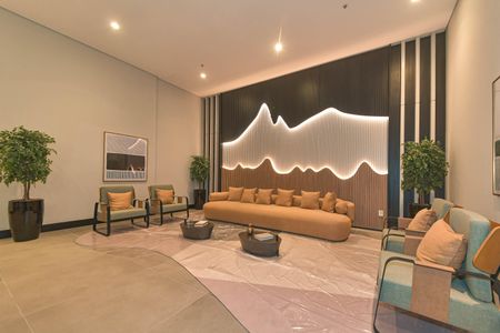 Studio para alugar com 27m², 1 quarto e sem vaga Studio para alugar com 27m², 1 quarto e sem vagaHall Social