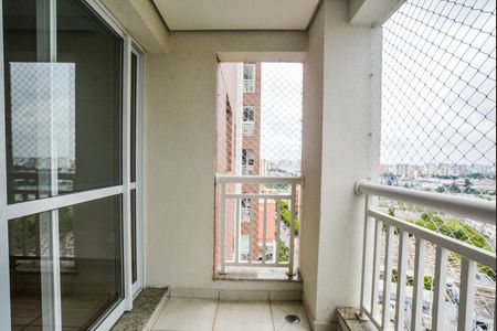 Varanda da Sala de apartamento à venda com 2 quartos, 56m² em Vila Homero Thon, Santo André