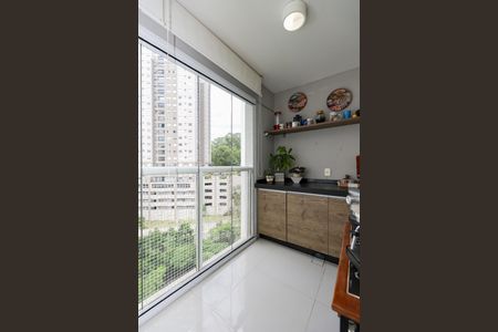 Varanda da Sala de apartamento à venda com 2 quartos, 84m² em Vila Andrade, São Paulo