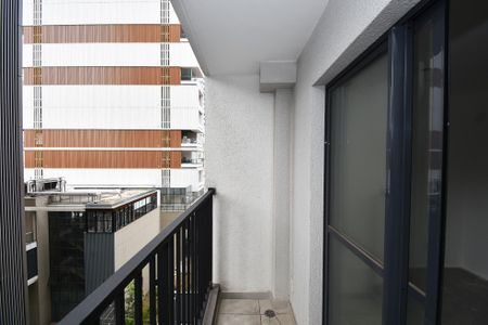 varanda quarto sala studio de kitnet/studio à venda com 1 quarto, 25m² em Pinheiros, São Paulo