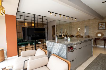 Sala_cozinha de apartamento à venda com 2 quartos, 90m² em Alphaville Empresarial, Barueri