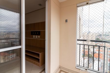Varanda da Sala de apartamento para alugar com 3 quartos, 74m² em Carandiru, São Paulo