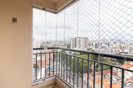 Varanda da Sala de apartamento para alugar com 3 quartos, 74m² em Carandiru, São Paulo