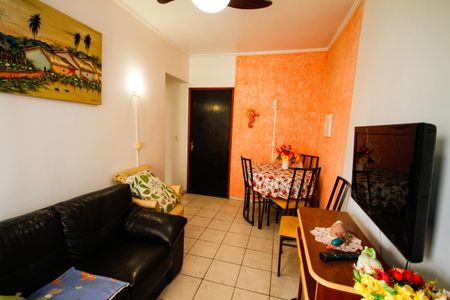 Sala de apartamento para alugar com 1 quarto, 50m² em Aviação, Praia Grande