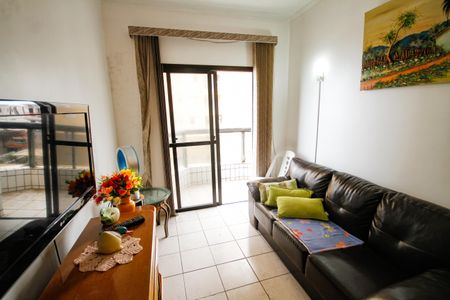 Sala de apartamento para alugar com 1 quarto, 50m² em Aviação, Praia Grande