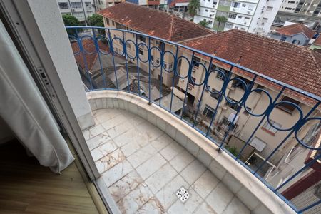 Varanda da Sala de apartamento para alugar com 1 quarto, 60m² em Boqueirão, Santos
