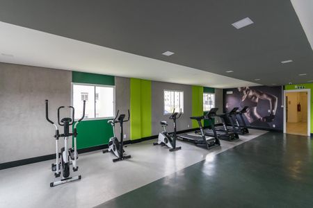 Apartamento para alugar com 34m², 1 quarto e sem vaga Apartamento para alugar com 34m², 1 quarto e sem vagaÁrea comum - Academia