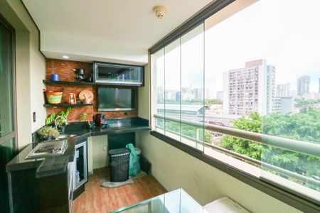 Varanda de apartamento para alugar com 1 quarto, 46m² em Brooklin, São Paulo