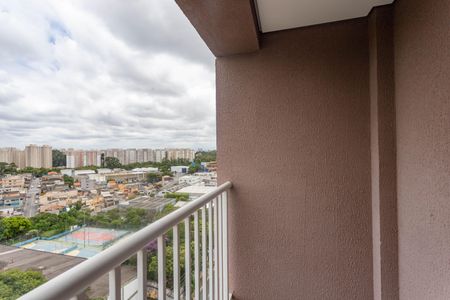 Varanda da sala  de apartamento para alugar com 2 quartos, 58m² em Taboão, São Bernardo do Campo