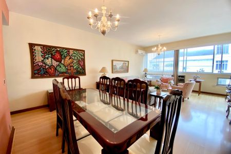 Sala de jantar  de apartamento à venda com 3 quartos, 167m² em Copacabana, Rio de Janeiro