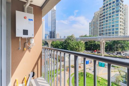 Varanda de kitnet/studio para alugar com 1 quarto, 26m² em Vila Cordeiro, São Paulo