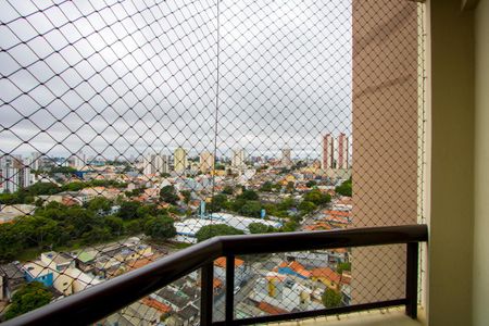 Varanda da sala de apartamento à venda com 3 quartos, 82m² em Vila Valparaíso, Santo André