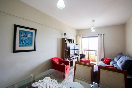 Sala de apartamento à venda com 3 quartos, 82m² em Vila Valparaíso, Santo André