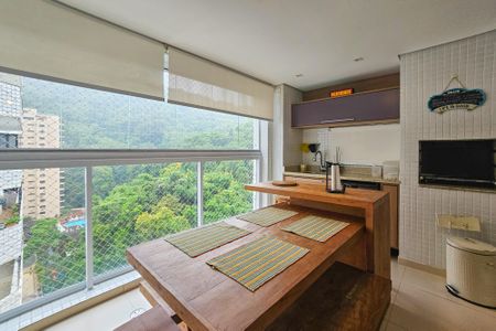Varanda de apartamento para alugar com 3 quartos, 85m² em Barra Funda, Guarujá