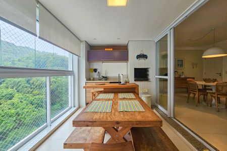 Varanda de apartamento para alugar com 3 quartos, 85m² em Barra Funda, Guarujá